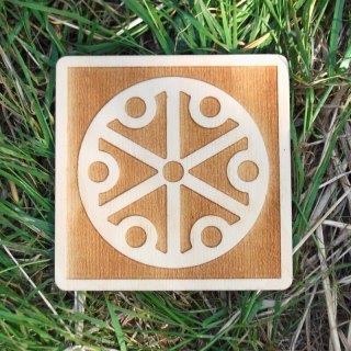 Drewniany Symbol Perun (Ochrona przed nieszczęściami)