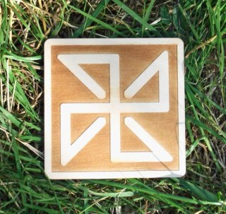 Drewniany Symbol Sołon (Ochrona przed ciemnymi mocami)