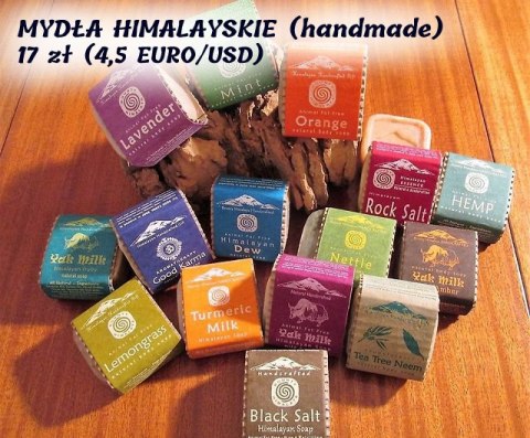 NATURALNE MYDŁA HIMALAJSKIE (handmade Nepal)
