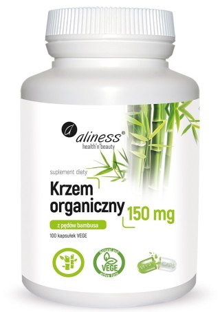 Organiczny Krzem z Pędów Bambusa (150 mg) (100 VEGE kapsułek)