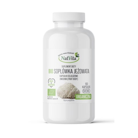 Soplówka Jeżowata | Lwia Grzywa (Lion's mane) 500 mg (100 kaps.)