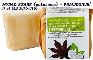 MYDŁO SZARE (potasowe) - PRAWDZIWE!