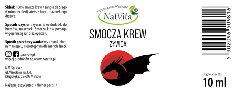Smocza Krew - żywica w płynie 10ml